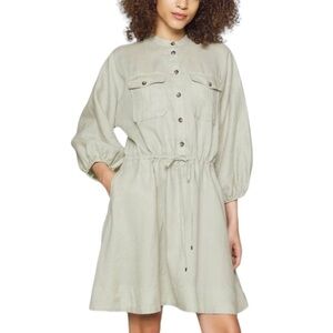 Ralph Lauren 100% linen Short dress‎ Military size 12